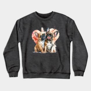 French Bulldogs in Love Crewneck Sweatshirt